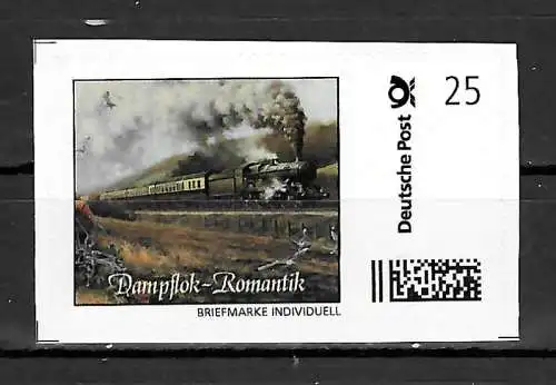 Bund Briefmarke Individuell: Dampflok-Romantik 4, postfrisch