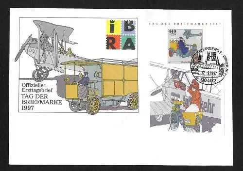 Bund 1997: Tag der Briefmarke 1997, FDC Nürnberg