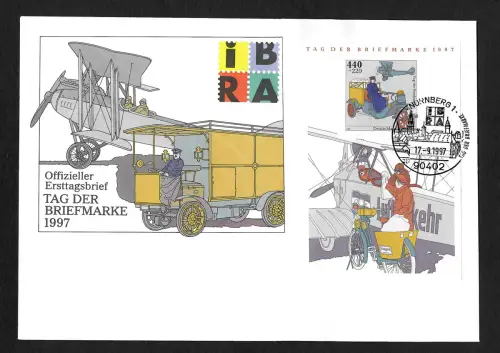 Bund 1997: Tag der Briefmarke 1997, FDC Nürnberg