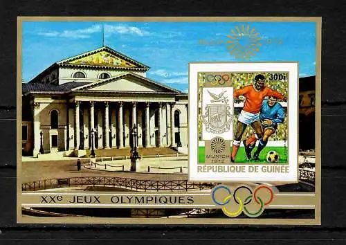 Guinea 1972: Olympische Spiele München, Olympic games Munich, Soccer, Fussball