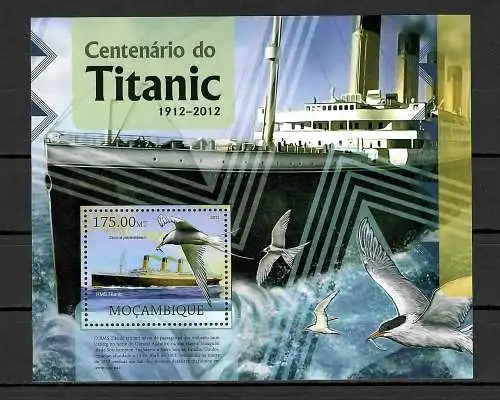 Mocambique 2012: Centenário do Titanic, 100 Jahre RMS Titanic, postfrisch