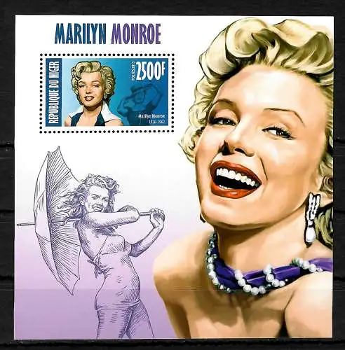 Niger: Marilyn Monroe, postfrisch, mnh