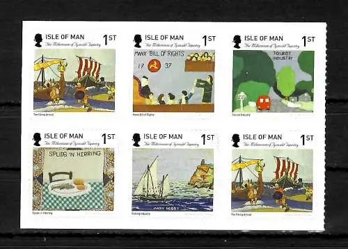 Isle of Man: The Millenium of Tynwald Tapestry, mnh, stamp booklet