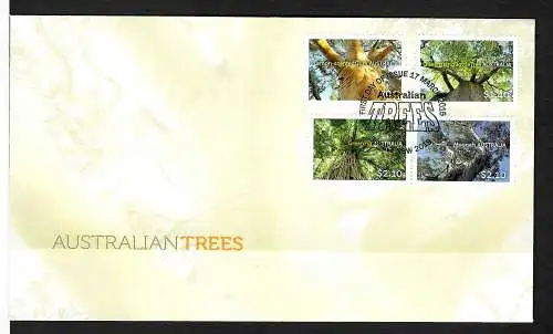 Australien 2015: Bäume, Green Fig, Moonah, Bottle Tree, FDC