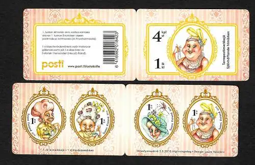 Finnland 2015: Internationaler Frauentag, Markenheftchen, stamp booklet, **