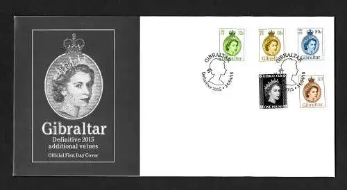 Gibraltar 2015: Queen Elizabeth II, FDC