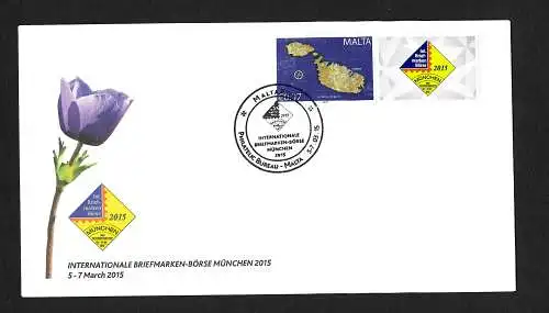 Malta 2010: Briefmarkenbörse München, 2015, FDC