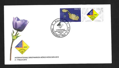 Malta 2010: Briefmarkenbörse München, 2015, FDC