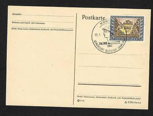 DR: Tag der Briefmarke 1943, FDC