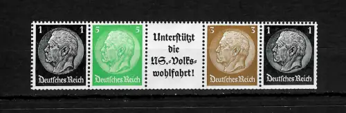 DR: Einheitsgeberstreifen der Deutschen Reichspost, postfrisch