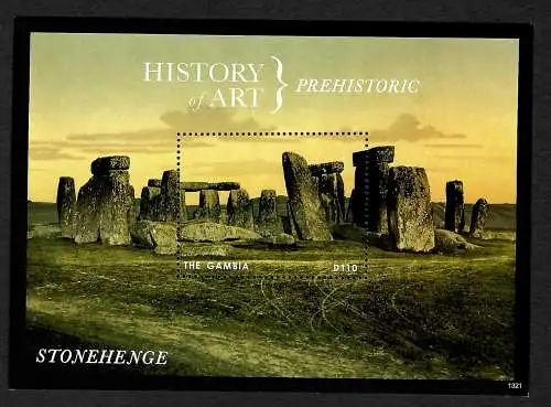 Gabia: Histry of Art-Prehistroic, Stonehenge, Block mnh, **