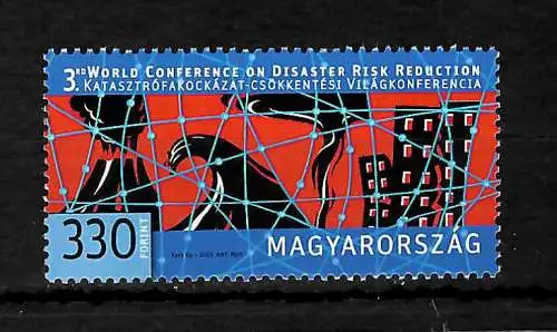 Ungarn 2015: 3rd world conference on Disaster Risk Reduction, postfrisch