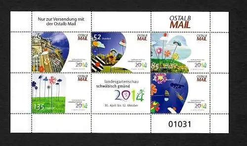 Bund: Landesgartenschau 2014: Schwäbisch Gmünd, Ostalb Mail, Block **