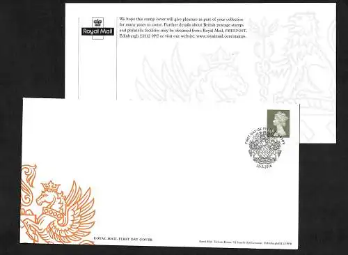 GB 2016: Königin Elisabeth II, FDC