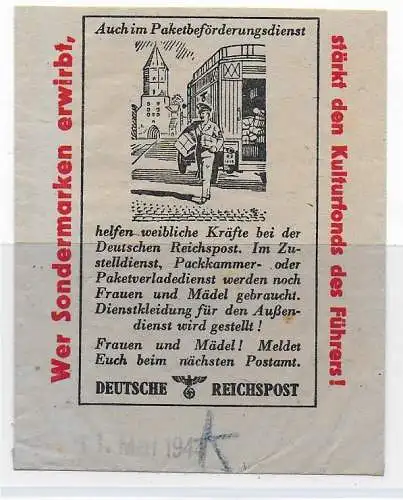 DR: Briefmarkentüte für Briefmarken von der Versandstelle für Sammlermarken 