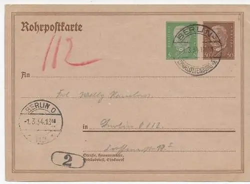 DR: Rohrpost Berlin, RP 24, 1934