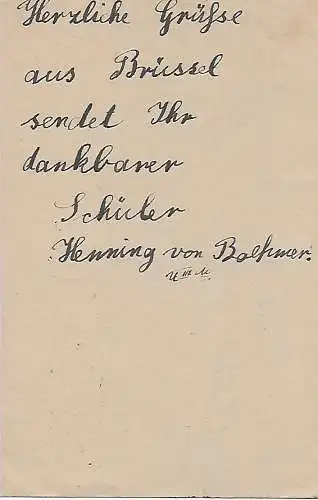 Dt. Besetzung I. WK Belgien: 1918: Ganzsache Brüssel nach Berlin, Zensur