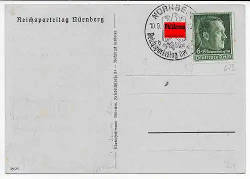 DR: Parteitag Nürnberg, Sonderstempel 1938