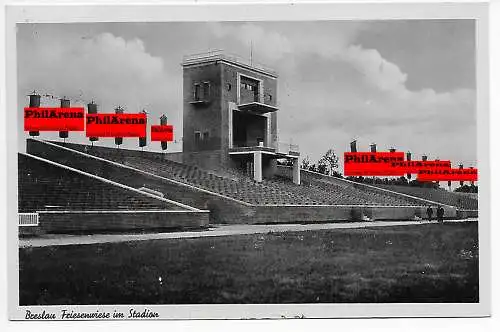 Ansichtskarte Breslau Friesenwiese im Stadion, Breslau 1938