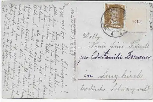 Ansichtskarte Maintal 1927, Staffelstein