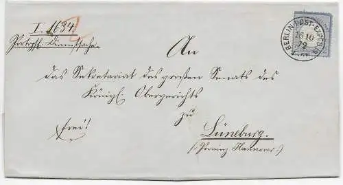 DR: 1872 - großer Schild, Berlin nach Lüneburg