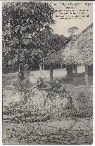 Belgisch Congo 1920, Bild Ganzsache Basoko