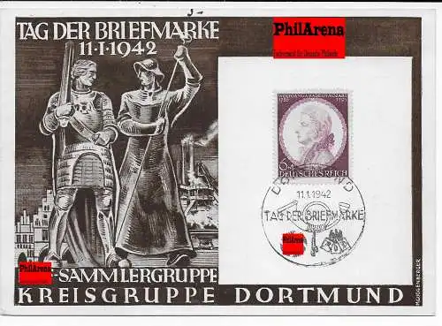 DR: Tag der Briefmarke 1942, Kreisgruppe Dortmund
