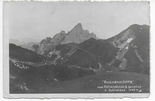 AK Ruchenköpfe, Posthilfsstelle Rotwandhaus, Nauhaus b. Schliersee 1923