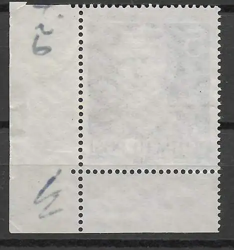 Berlin: MiNr. 92, postfrisch, **, Eckrand E4, Sektor Nr. 1