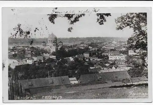 Litauen: Kaunas Fotokarte 1927 Bendras Reginys