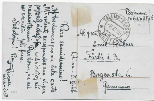 Estland: Heiligensee, 1926, Tallinn-Vaksal