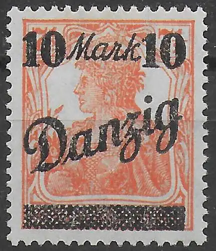 Danzig: MiNr. 46 III, postfrisch, **