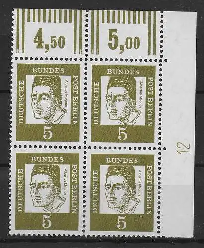 Berlin: MiNr. 199 DZ 12, postfrisch, **