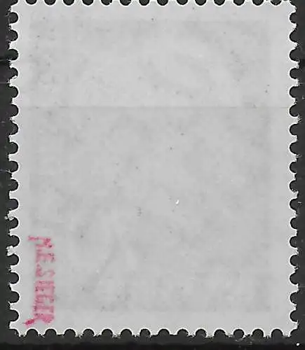 Bund: MiNr. 263z, spiegelverkehrtes Wasserzeichen, postfrisch, **