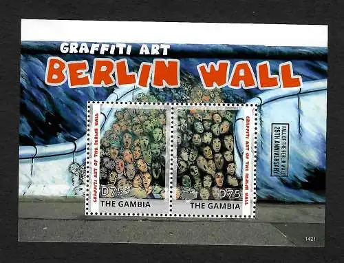 Gambia 2014: Graffiti Art of the Berlin Wall, Kunst an der Berliner Mauer, **