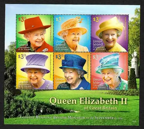 Grenadines of St. Vincent 2015: Queen Elizabeth II of Great Britain, postfrisch