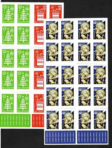 Australien: Weihnachten 2014, Christmas, 2x Briefmarkenheftchen, mnh