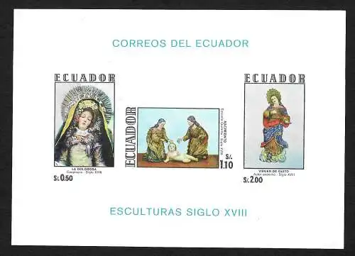 Ecuador: Skulturen des XVIII Jahrhunderts, Esculturas Siglo XVIII, Block **