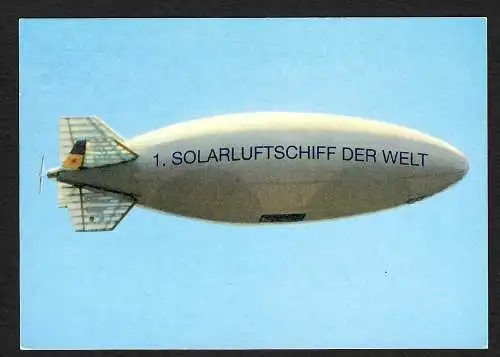 Bund: Solarluftschiffpost Lotte, Konstanz 1995, Bordpostkarte