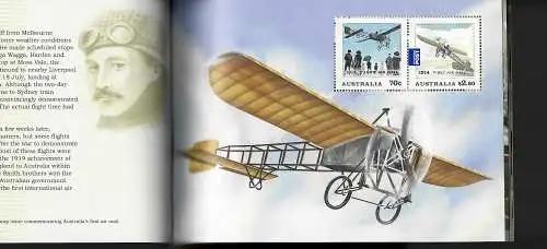 Australien: Air mail in Australia, The early years, 100 Jahre 1. Postflug, Heft