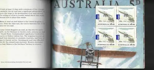 Australien: Air mail in Australia, The early years, 100 Jahre 1. Postflug, Heft