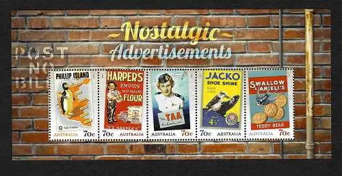 Australien 2014: Nostalgic Advertisements, Block postfrisch