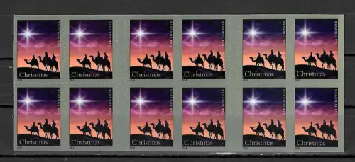 USA 2014: Christmas - Holy 3 kings, Heilige 3 Könige, postfrisch