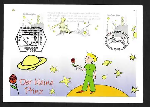 Bund 2014: Der kleine Prinz, Sonderbeleg von der Briefmarkenmesse Sindelfingen