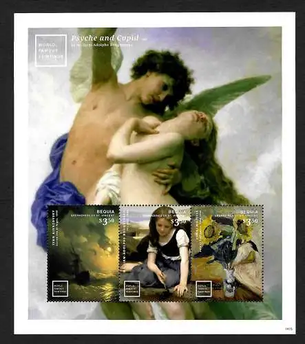 St. Vincent & Grenadinen: World Famous Paintings: Bouguereau, Matisse, .. mnh