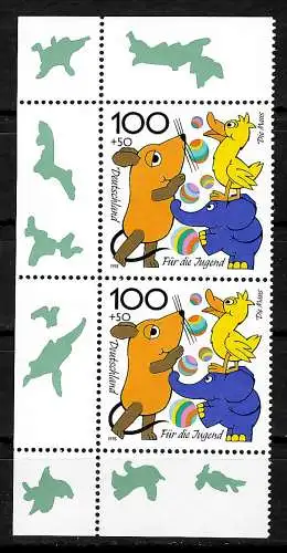 Bund 1998: Für die Jugend. Maus und Ente, MiNr. 1990 II, postfrisch