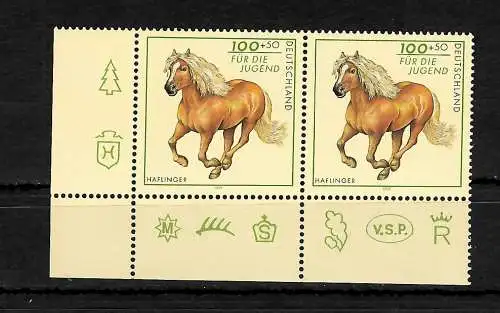 Bund 1997: Für die Jugend. Haflinger, MiNr. 1923 I, postfrisch