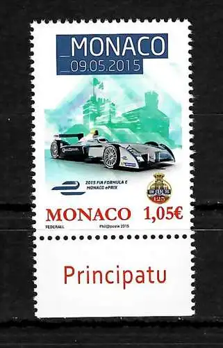 Monaco 2015: Formel E, postfrisch, **