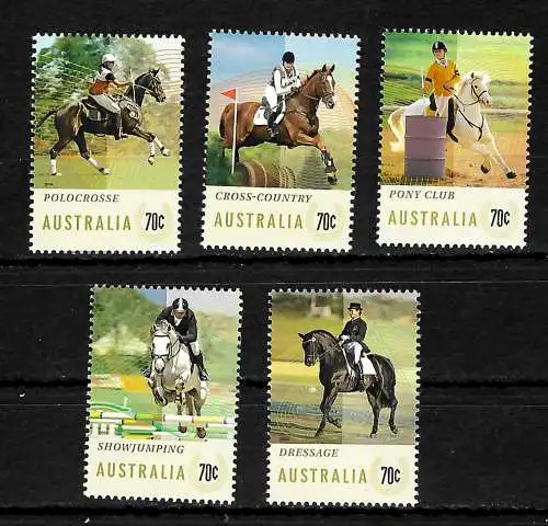 Australien: Horse-Riding, Polocrosse, Cross-country, Pony club, showjumping, 