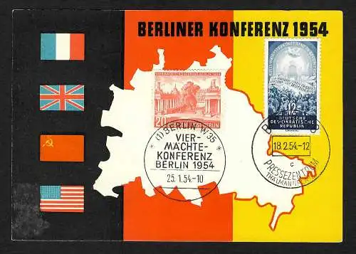 Berlin/DDR/Genf: 1954 - Viermächtekonferenz Berlin